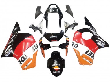 Billige Honda CBR900RR 954 Motorrad Verkleidung Kit 2002-2003 - Orange Weiss Rot Glanzendes Schwarz Repsol