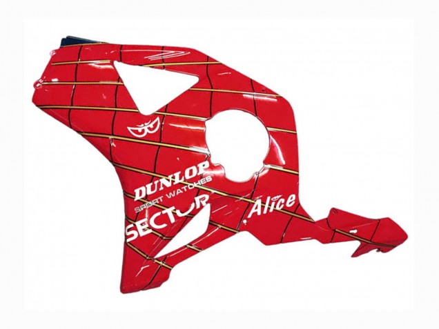 Billige Honda CBR900RR 954 Motorrad Verkleidung 2002-2003 - Rot Dunkel Blau Dunlop