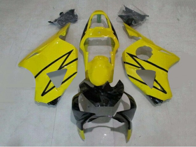 Billige Honda CBR900RR 954 Motorrad Verkleidung 2002-2003 - Gelb Glanzendes Schwarz