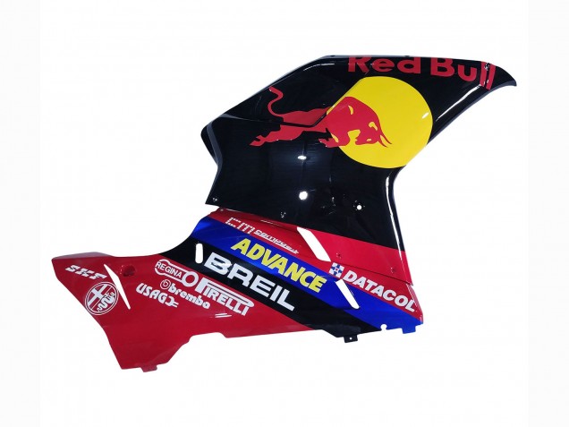 Billige Ducati 848/1098/1198 Motorrad Verkleidung 2007-2014 - Glanzendes Schwarz Gelb Blau Red Bull