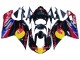 Billige Ducati 848/1098/1198 Motorrad Verkleidung 2007-2014 - Glanzendes Schwarz Gelb Blau Red Bull