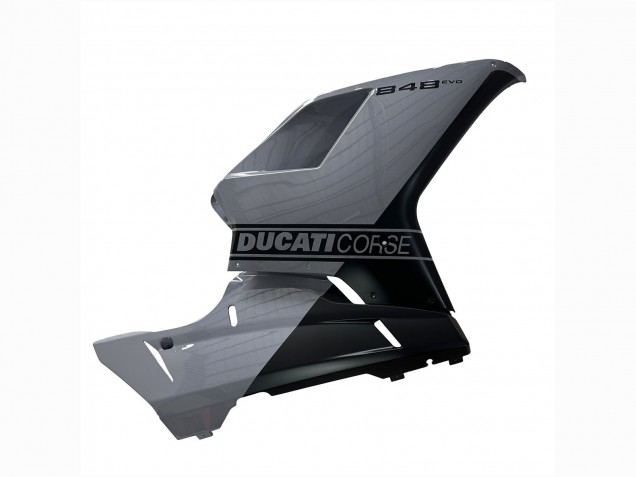 Billige Ducati 848 Motorrad Verkleidung 2007-2014 - Silber Gold Matt Schwarz