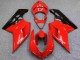Billige Ducati 848 Motorrad Verkleidung 2007-2014 - Rot Glanzendes Schwarz