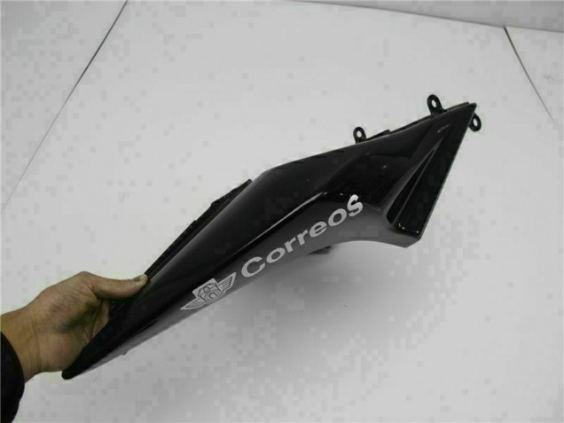 Billige Kawasaki EX250 Motorrad Verkleidung 2008-2012 - Glanzendes Schwarz Weiss West