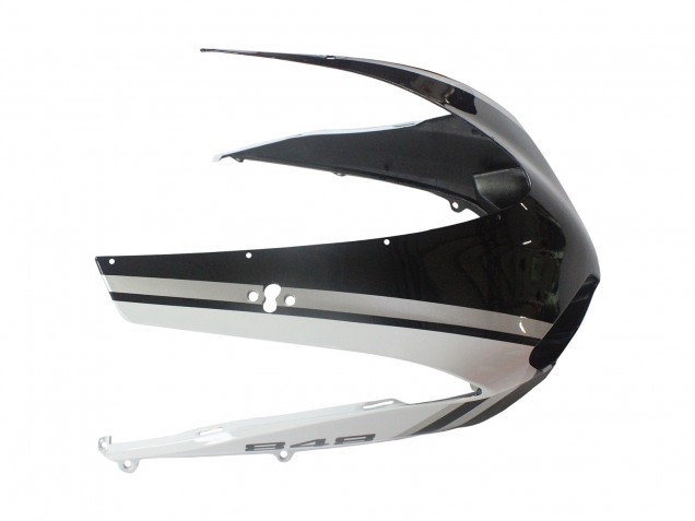 Billige Ducati 848/1098/1198 Motorrad Verkleidung 2007-2014 - Weiss Glanzendes Schwarz Corse