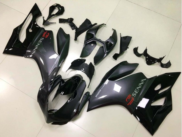 Billige Ducati Panigale 1199 Motorrad Verkleidung 2011-2014 - Glanzendes Schwarz