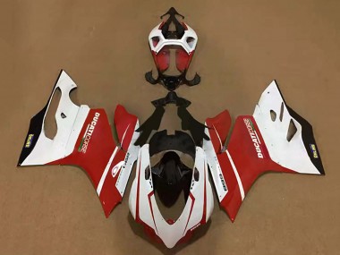 Billige Ducati Panigale 899 Motorrad Verkleidung 2011-2014 - Weiss Rot Schwarz