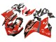 Billige Ducati 959/1299 Motorrad Verkleidung 2015-2020 - Rot Glanzendes Schwarz Fiamm