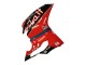 Billige Ducati 959/1299 Motorrad Verkleidung 2015-2020 - Rot Glanzendes Schwarz Fiamm