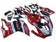 Billige Ducati 959/1299 Motorrad Verkleidung 2015-2020 - Weiss Rot Schwarz Aruba 7