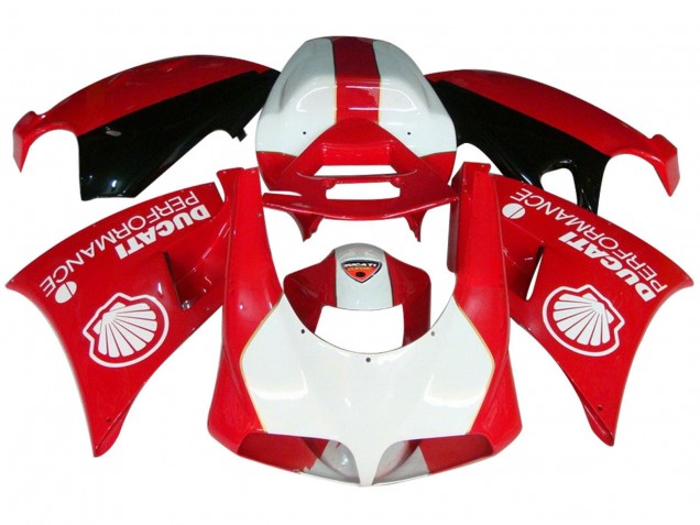 Billige Ducati 959/1299 Motorrad Verkleidung 2015-2020 - Weiss Rot Glanzendes Schwarz Performance