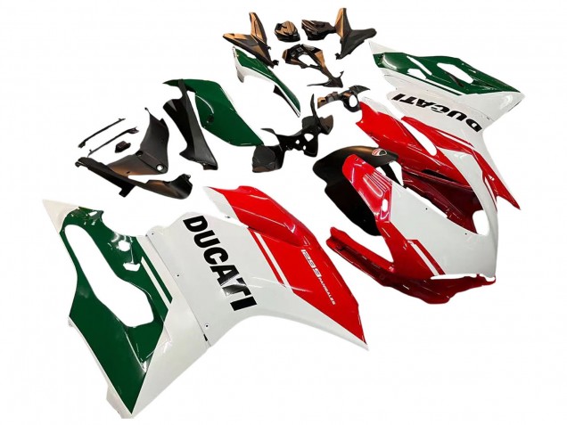 Billige Ducati 1299 Motorrad Verkleidung 2015-2020 - Weiss Rot Grun Matt Schwarz