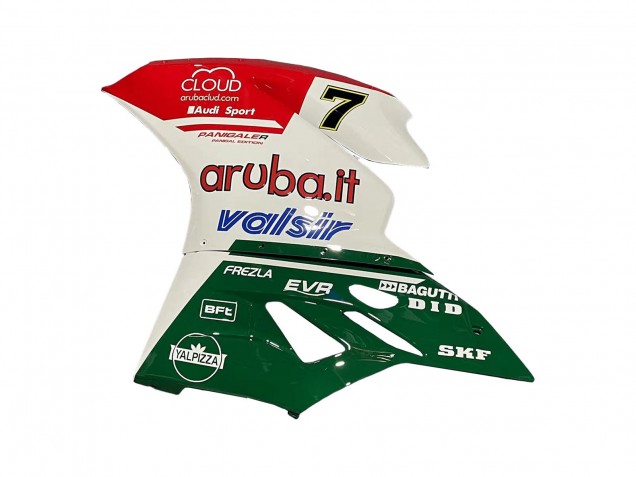 Billige Ducati 959/1299 Motorrad Verkleidung 2015-2020 - Weiss Rot Grun Valsir Fiamm 7