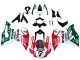 Billige Ducati 959/1299 Motorrad Verkleidung 2015-2020 - Weiss Rot Grun Valsir Fiamm 7
