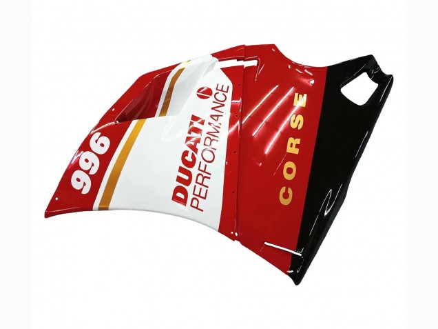 Billige Ducati 996 Motorrad Verkleidung 1993-2005 - Weiss Rot Gold Glanzendes Schwarz Corse Performance