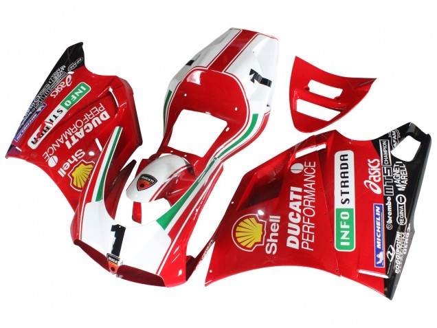 Billige Ducati 748/916/996/998 Motorrad Verkleidung 1993-2005 - Weiss Rot Gelb Grun Glanzendes Schwarz Performance