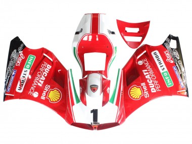 Billige Ducati 748/916/996/998 Motorrad Verkleidung 1993-2005 - Weiss Rot Gelb Grun Glanzendes Schwarz Performance