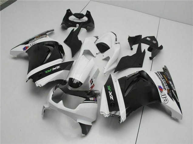 Billige Kawasaki EX250 Motorrad Verkleidung 2008-2012 - Weiss Schwarz Grun