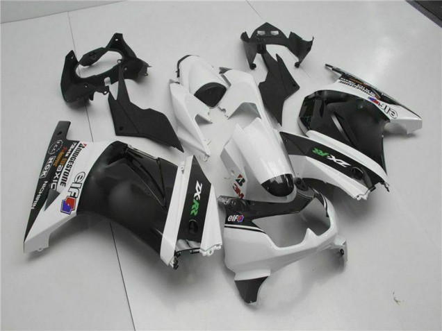 Billige Kawasaki EX250 Motorrad Verkleidung 2008-2012 - Weiss Schwarz Grun