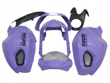 Billige Ducati Monster 696 796 1100 1100S Motorrad Verkleidung 2008-2012 - Hellviolett Monster