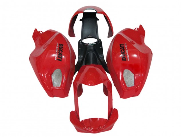 Billige Ducati Monster 696 796 1100 1100S Motorrad Verkleidung 2008-2012 - Rot