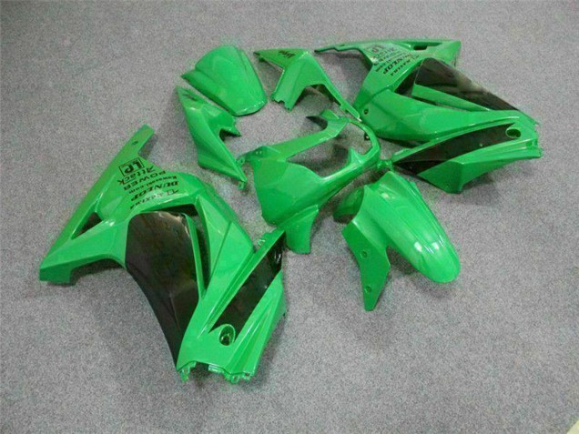 Billige Kawasaki EX250 Motorrad Verkleidung 2008-2012 - Grun Schwarz