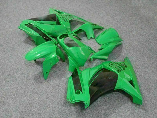 Billige Kawasaki EX250 Motorrad Verkleidung 2008-2012 - Grun Schwarz