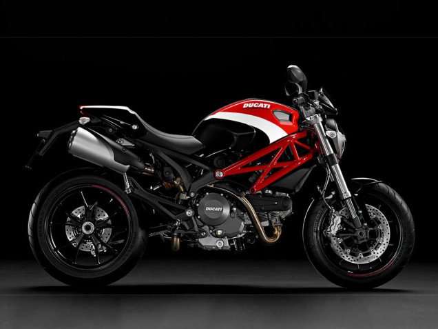 Billige Ducati Monster 696 796 1100 1100S Motorrad Verkleidung 2008-2012 - Weiss Rot