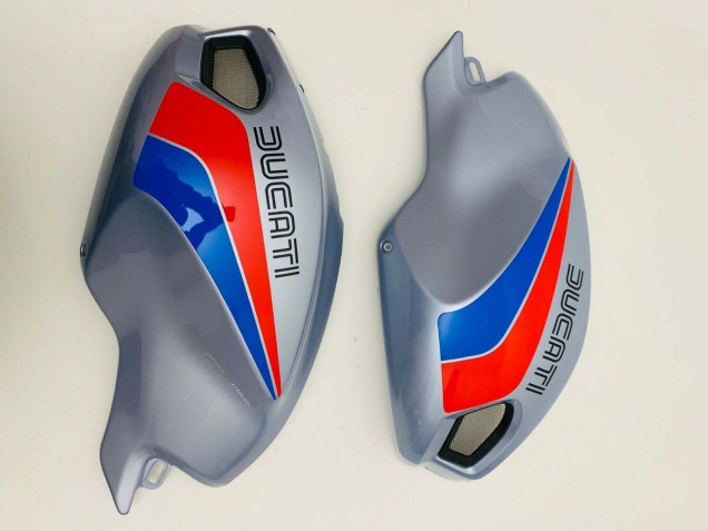 Billige Ducati Monster 696 796 1100 1100S Motorrad Verkleidung 2008-2012 - Silber Rot Blau