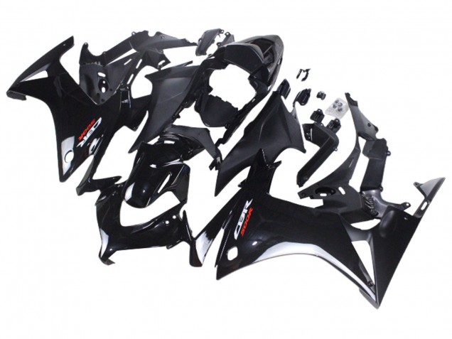Billige Honda CBR500R Motorrad Verkleidung 2013-2015 - Glanzendes Schwarz Matt Schwarz
