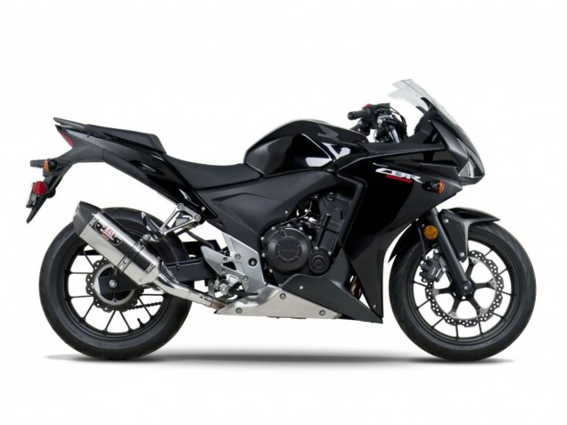 Billige Honda CBR500R Motorrad Verkleidung 2013-2015 - Glanzendes Schwarz Matt Schwarz