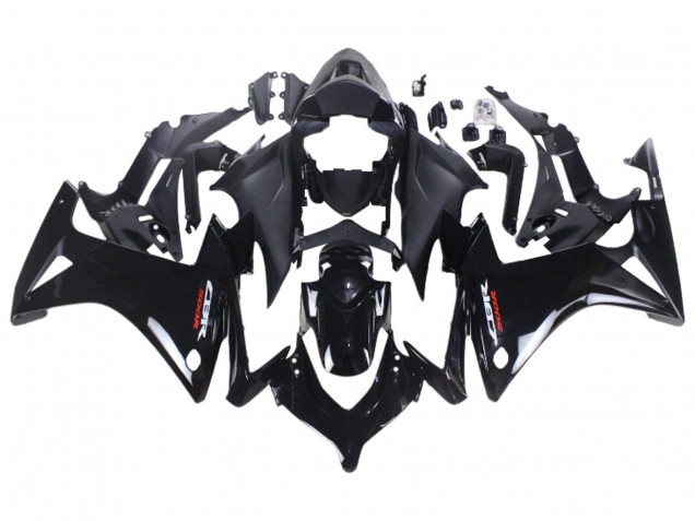 Billige Honda CBR500R Motorrad Verkleidung 2013-2015 - Glanzendes Schwarz Matt Schwarz
