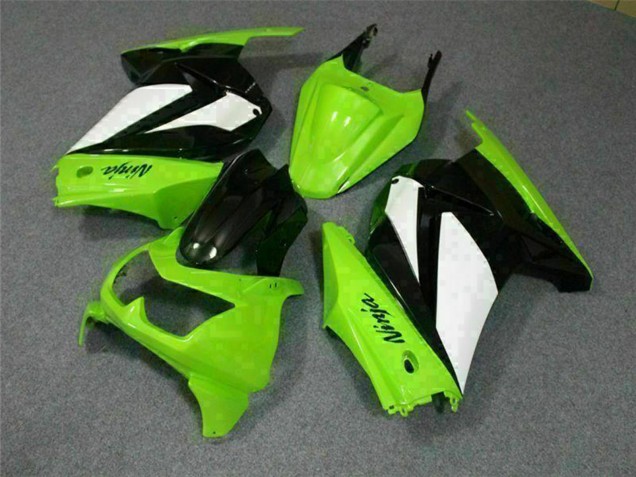 Billige Kawasaki EX250 Motorrad Verkleidung 2008-2012 - Grun Weiss Schwarz