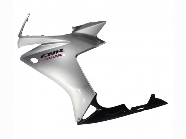 Billige Honda CBR500R Motorrad Verkleidung 2013-2015 - Silber Glanzendes Schwarz