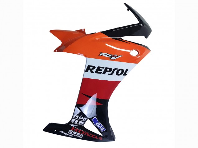 Billige Honda CBR500R Motorrad Verkleidung 2013-2015 - Orange Weiss Rot Glanzendes Schwarz Repsol 3