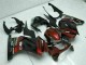 Billige Kawasaki EX250 Motorrad Verkleidung 2008-2012 - Glanzendes Schwarz Kastanienbraun Rot