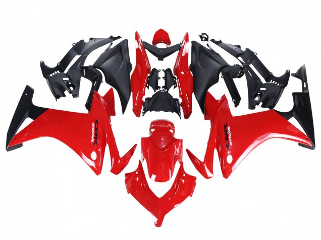 Billige Honda CBR500R Motorrad Verkleidung 2013-2015 - Rot Matt Schwarz