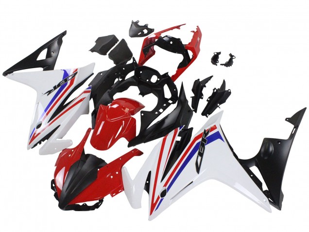 Billige Honda CBR500R Motorrad Verkleidung 2016-2018 - Weiss Rot Blau Matt Schwarz