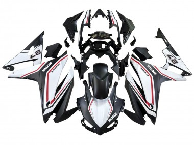 Billige Honda CBR500R Motorrad Verkleidung 2016-2018 - Weiss Rot Matt Schwarz