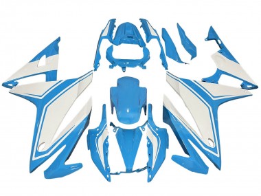 Billige Honda CBR500R Motorrad Verkleidung 2016-2018 - Hellblau Weiss