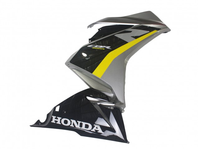 Billige Honda CBR500R Motorrad Verkleidung 2022-2023 - Silber Gelb Glanzendes Schwarz