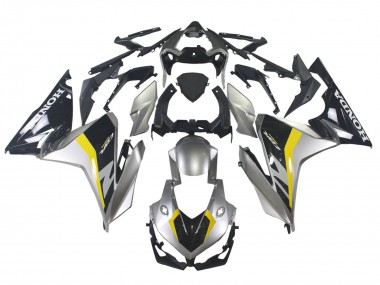 Billige Honda CBR500R Motorrad Verkleidung 2022-2023 - Silber Gelb Glanzendes Schwarz