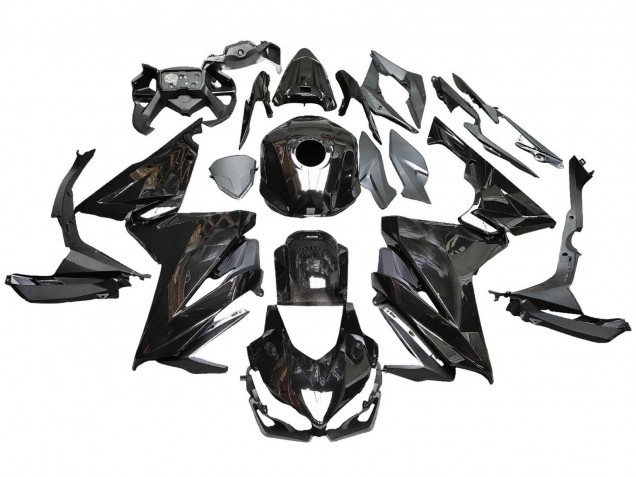 Billige Honda CBR500R Motorrad Verkleidung 2022-2023 - Glanzendes Schwarz