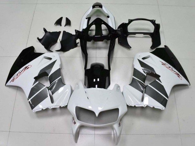 Billige Honda VFR 800 Motorrad Verkleidung 1998-2001 - Weiss Schwarz
