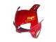 Billige Honda VFR 800 Motorrad Verkleidung 1998-2001 - Rot Weiss Glanzendes Schwarz Vimto