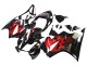 Billige Honda VFR 800 Motorrad Verkleidung 2002-2013 - Glanzendes Schwarz Rot