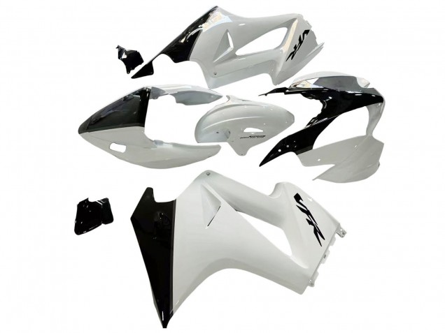 Billige Honda VFR 800 Motorrad Verkleidung 2002-2013 - Perl Weiss Glanzendes Schwarz Aufkleber