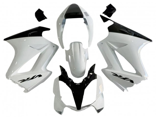 Billige Honda VFR 800 Motorrad Verkleidung 2002-2013 - Perl Weiss Glanzendes Schwarz Aufkleber