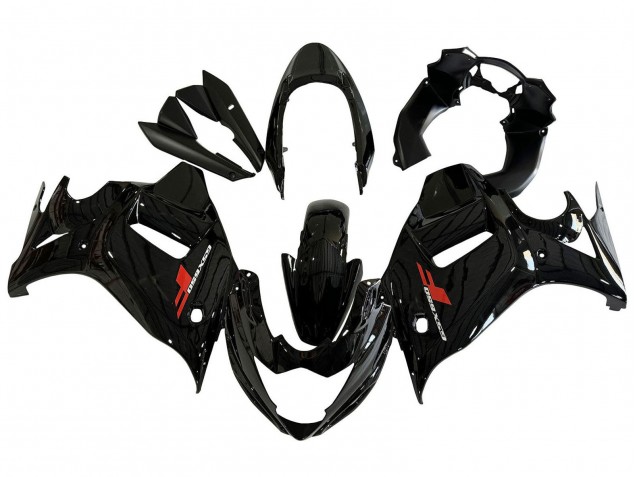 Billige Suzuki GSX650F Motorrad Verkleidung 2008-2013 - Glanzendes Schwarz