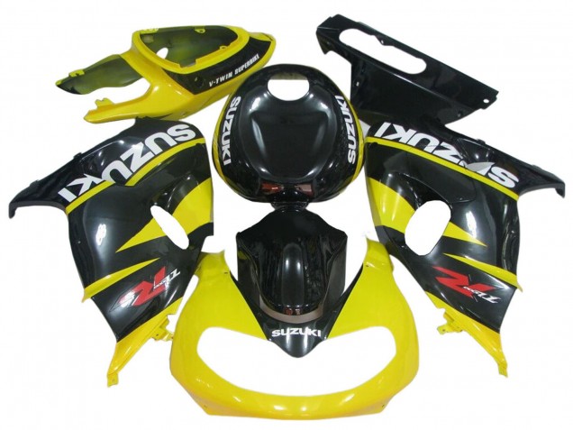 Billige Suzuki TL1000R Motorrad Verkleidung 1998-2003 - Glanzendes Schwarz Gelb